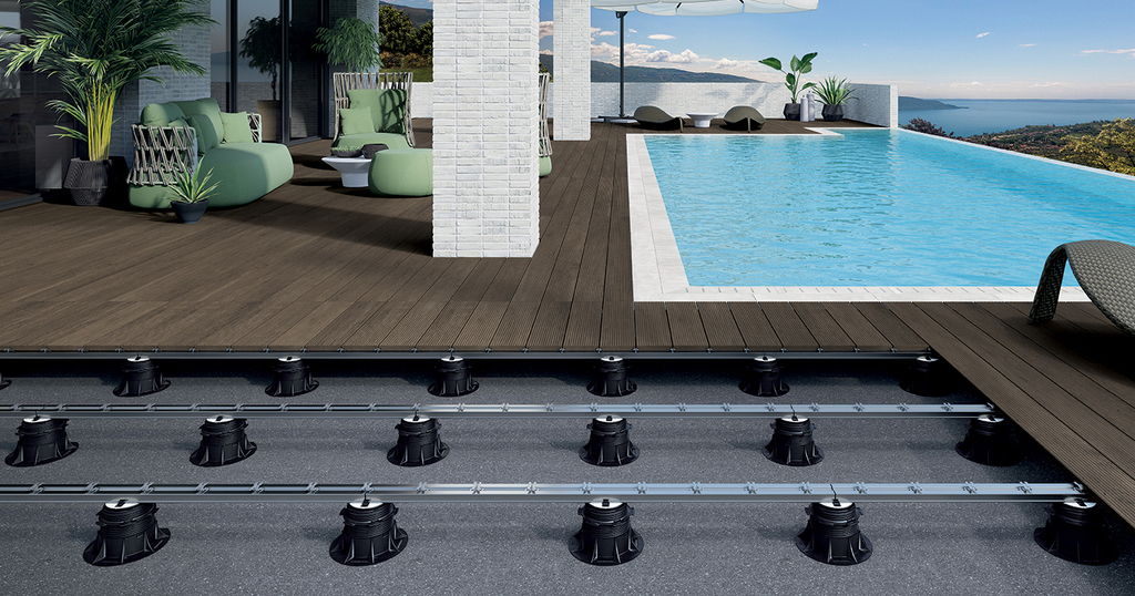 Pedestal PRIME® travetto alluminio e legno